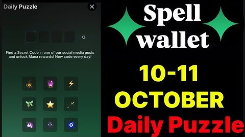 Spell wallet puzzle today 10 & 11 October | spell wallet daily puzzle | #spellwallet #combo |