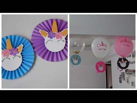 unicorn-paper-face-for-party-decoration-|-b'day-decoration-|-unicorn-paper-crafts