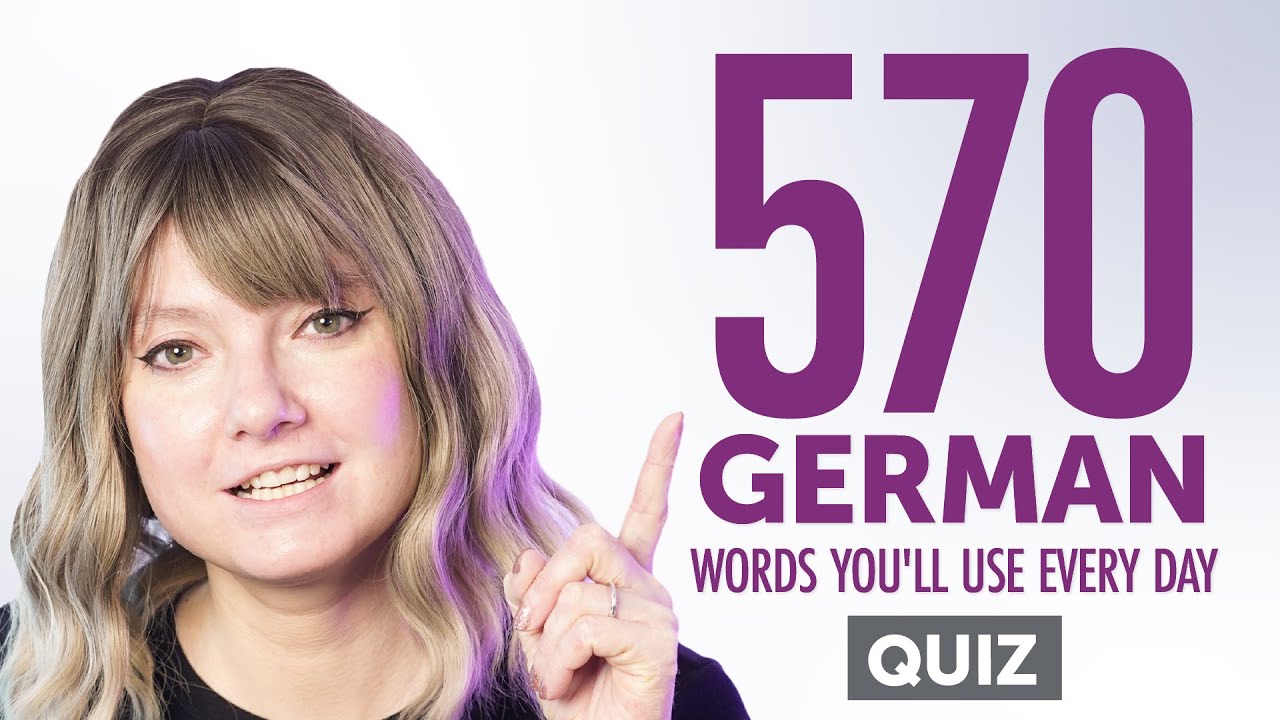 Quiz | 570 German Words You'll Use Every Day - Basic Vocabulary #97 ...