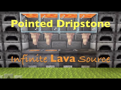Infinite Lava Source by Pointed Dripstone · 1.17 Bedrock Survival