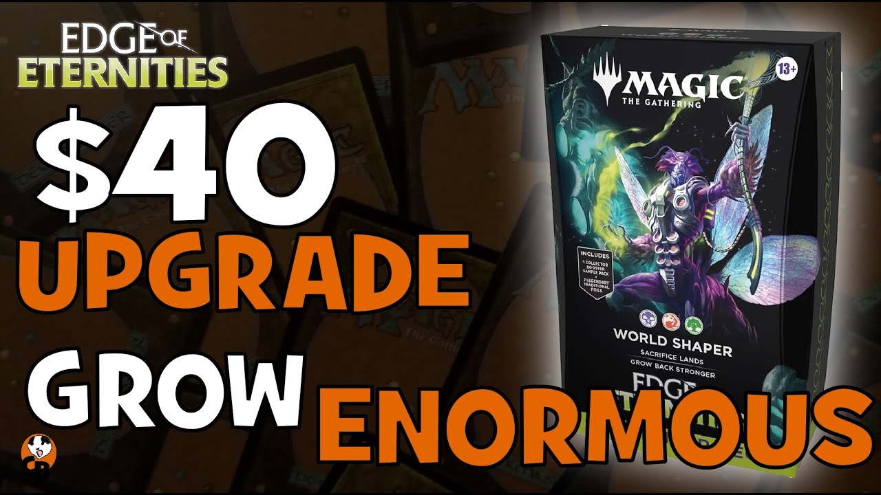 mtg world shaper commander deck upgrade Edge of Eternities return all land cards from your graveyard to the battlefield tapped Commander Reinforcements World Shaper Bundle