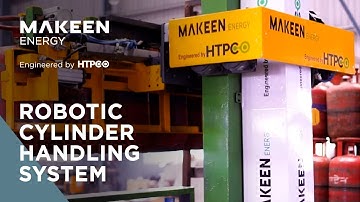 The robotic LPG cylinder handling robot loads an entire truck in 15 minutes