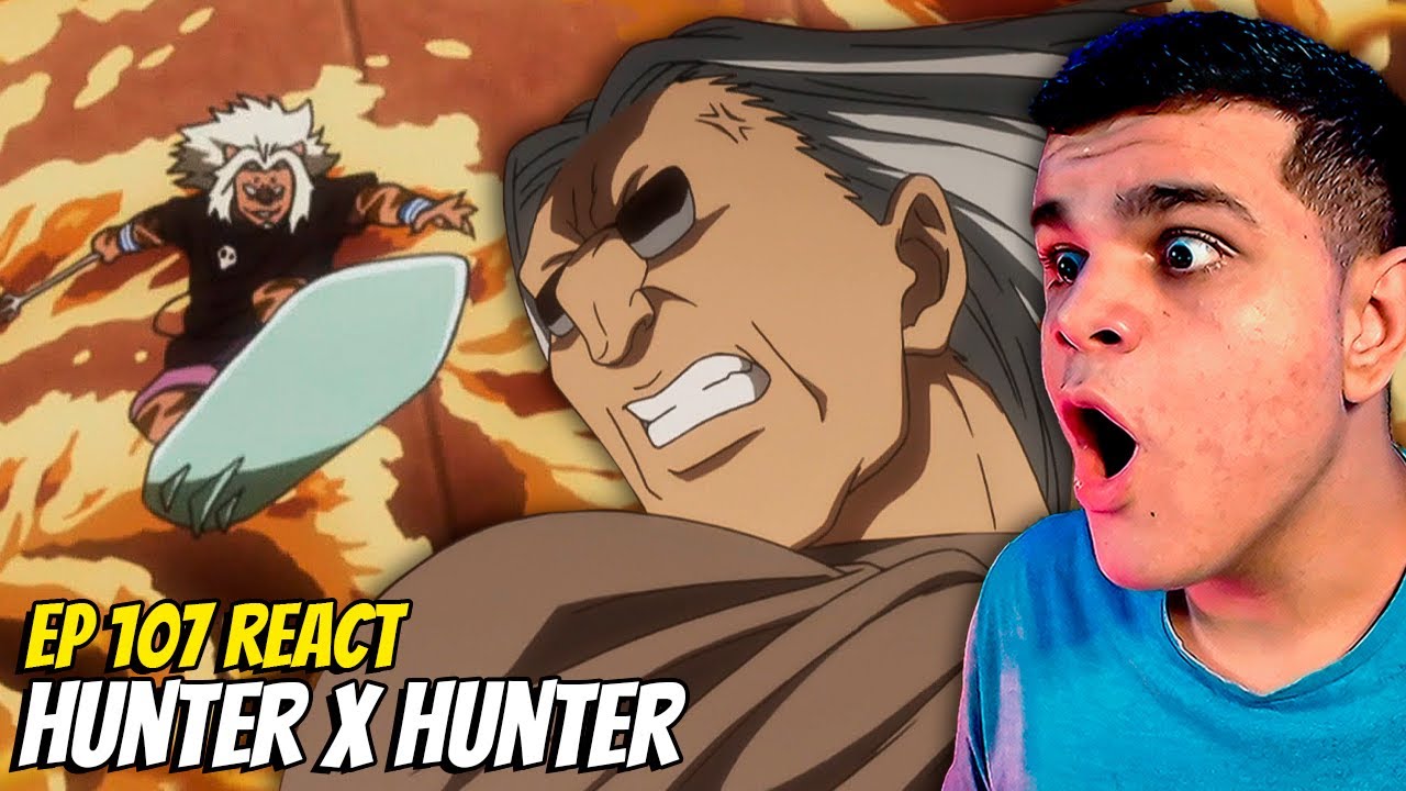 MOREL VS LEOL! ASSISTINDO HUNTER X HUNTER PELA PRIMEIRA VEZ EP 107