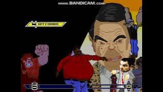 Mugen #1912 Fat Albert & Werck It Ralph vs Popeye & Mr Bean