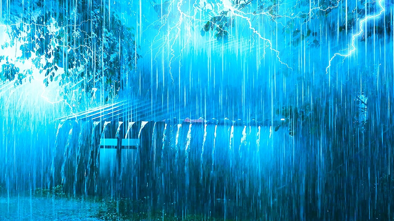 Dispel Worries and Sleep Soundly All Night with Pounding Rain & Resounding Thunder on a Tin Roof