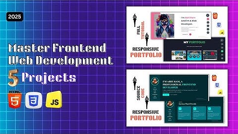 Build 5 Real World Projects | Full Frontend Projects HTML, CSS JAVASCRIPT Tutorial