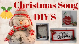 SONG INSPIRED DIYS | CHRISTMAS SONG DIY COLLAB | DOLLAR TREE DIY