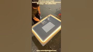 Diy vanity mirror with lights, LED mirror touch sensor switch, 96W led driver.#ledlights #mirror