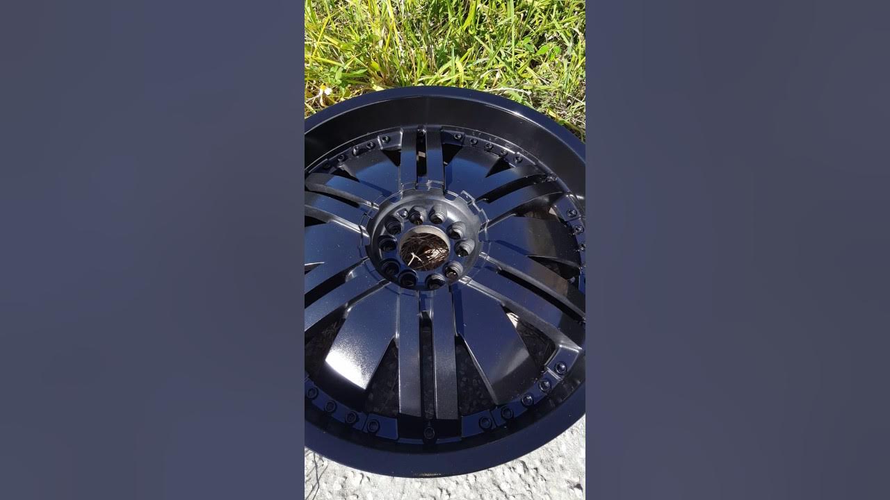 Best black to use to paint chrome rims black YouTube