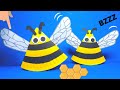 Paper Plate Rocking Bee | Paper Crafts for Kids