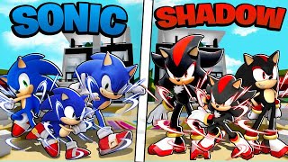 SONIC Family In Roblox family vs shadow