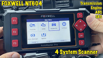 Foxwell NT604 Overview - 4 Module Scanner (Engine, Transmission, ABS and SRS)