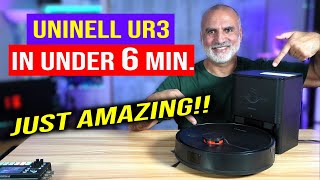Uninell UR3 Vacuum & Mop Setup & Test in under 6 minutes