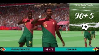 Porteki̇z Geri̇ye Düştüğü Mücadelede Farka Gi̇tti̇ Porteki̇z - Gana 2022 Dünya Kupasi H Grubu Özet