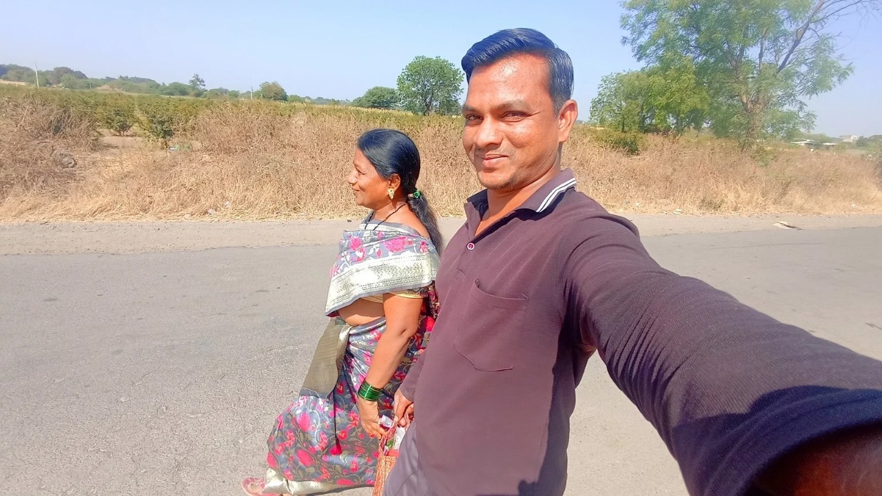 माहेरचा गहू बघायला आली बहीण 🌾😍