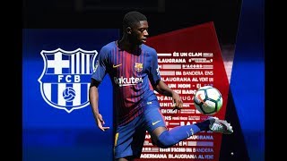 Dembele fails at ball-juggling at Barcelona unveiling screenshot 3