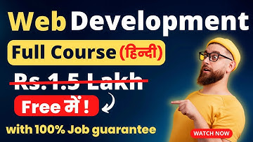 Web developer कैसे बने? 3 Best Free Web Development Courses in Hindi with Guaranteed Job Placement !