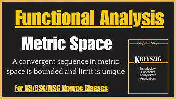 Every convergent sequence is bounded and have unique limit || Sequence in Metric Space || Kreyszig