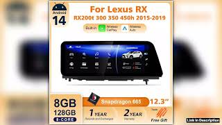 Car Radio Android 14 Auto CarPlay Multimedia Player For Lexus RX RX200t Rx300 Rx350 Rx450h RX400h N screenshot 1