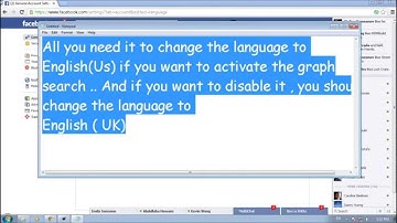 How to enable or disable graph search on facebook