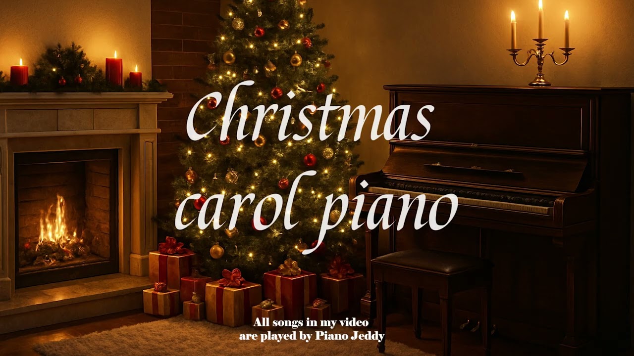 🎄Cozy Christmas Piano Ballad Medley (1Hour) — Calm & Warm Holiday Carols