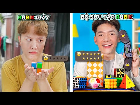 RUBIK Nghèo 0 Sao ⭐ VS Bộ RUBIK Giàu 10 Sao⭐! - Giải Đấu Rubik Siêu Cấp