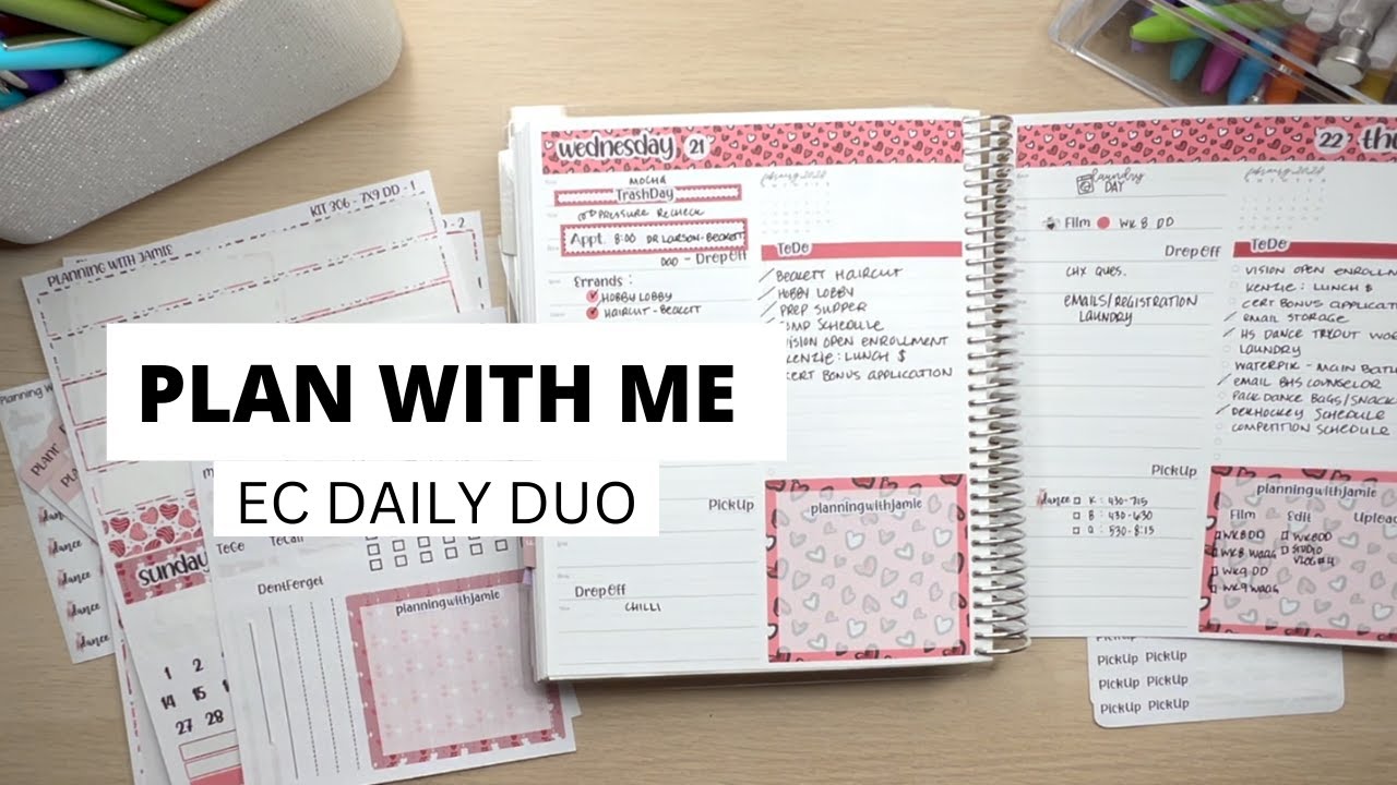 ERIN CONDREN DAILY DUO PLAN WITH ME | ERIN CONDREN | PLAN WITH ME ...