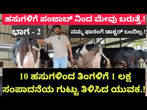 10 ಹಸುಗಳಿಂದ ತಿಂಗಳಿಗೆ 1 ಲಕ್ಷ ಸಂಪಾದನೆಯ ಗುಟ್ಟು ತಿಳಿಸಿದ ಯುವಕ.!ದಿನಕ್ಕೆ 30 ರಿಂದ 40 ಲೀ. ಹಾಲು ಕೊಡುವ ಹಸುಗಳಿವೆ