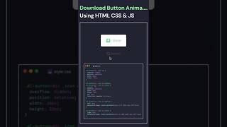 🔥Download Button Animation Using HTML, CSS &amp; JavaScript #coding