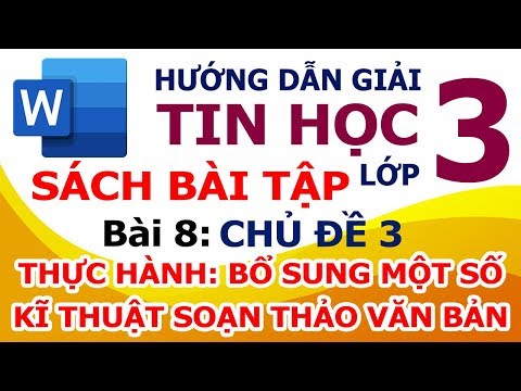 Video Hướng dẫn giải Sách Bài Tập Tin Học Lớp 3 ???? Bài 8:... - youtube