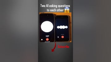 Two AI asking questions to each other😱 #shorts