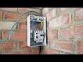 Unboxing and setup of a 4-Way Metal Consumer Unit in a Shed / Garage