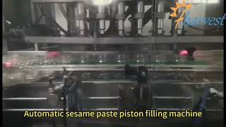Automatic 6-Head Sesame Paste Piston Filler: High-Speed Filling for Viscous Nut Butter Products