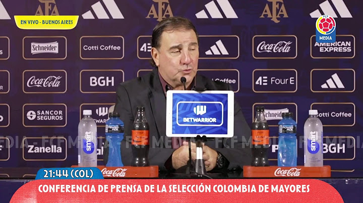 🔴 Conferencia de prensa | Selección Colombia de Mayores vs Argentina