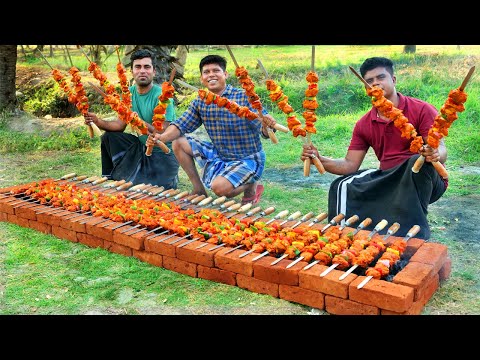 CHICKEN TIKKA | Tandoori Chicken Tikka Kebab Recipe | Village Style Cooking