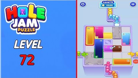 Hole Jam level 72 walkthrough solution 