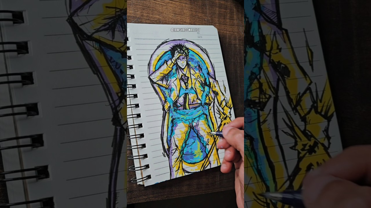 Quick Sketch Higuruma From jujutsu kaisen ✨️ #drawing #shorts #anime