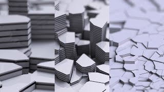 Extruded Voronoi Tessalation Landscape Background Visuals| ENVATO | 2K