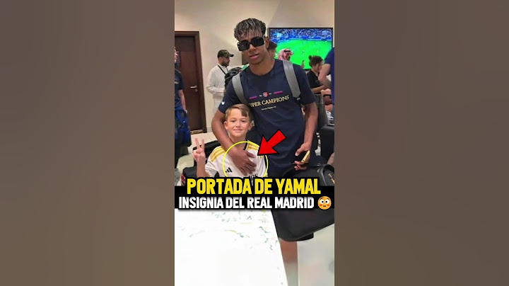 Yamal y Lewandowski tapan el escudo en una foto con un niño del Real Madrid 😳
