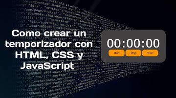 Cómo crear un temporizador personalizado con HTML, CSS y JavaScript