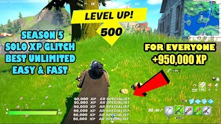 *SOLO XP GLITCH* BEST FORTNITE XP GLITCH! XP CHALLENGES GLITCH HOW TO LEVEL UP FAST IN CHAPTER 2 NOW