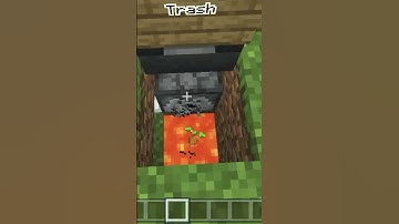 Working Trash Bin in MINECRAFT(Worth it) #shorts #gaming #minecraft