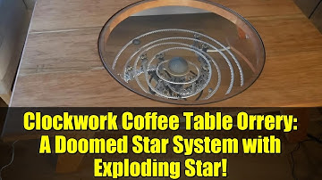 Clockwork Coffee Table Orrery: A Doomed Star System with Exploding Star!