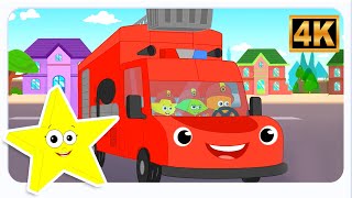 wheels firetruck nursery rhymes kids songs mr shape