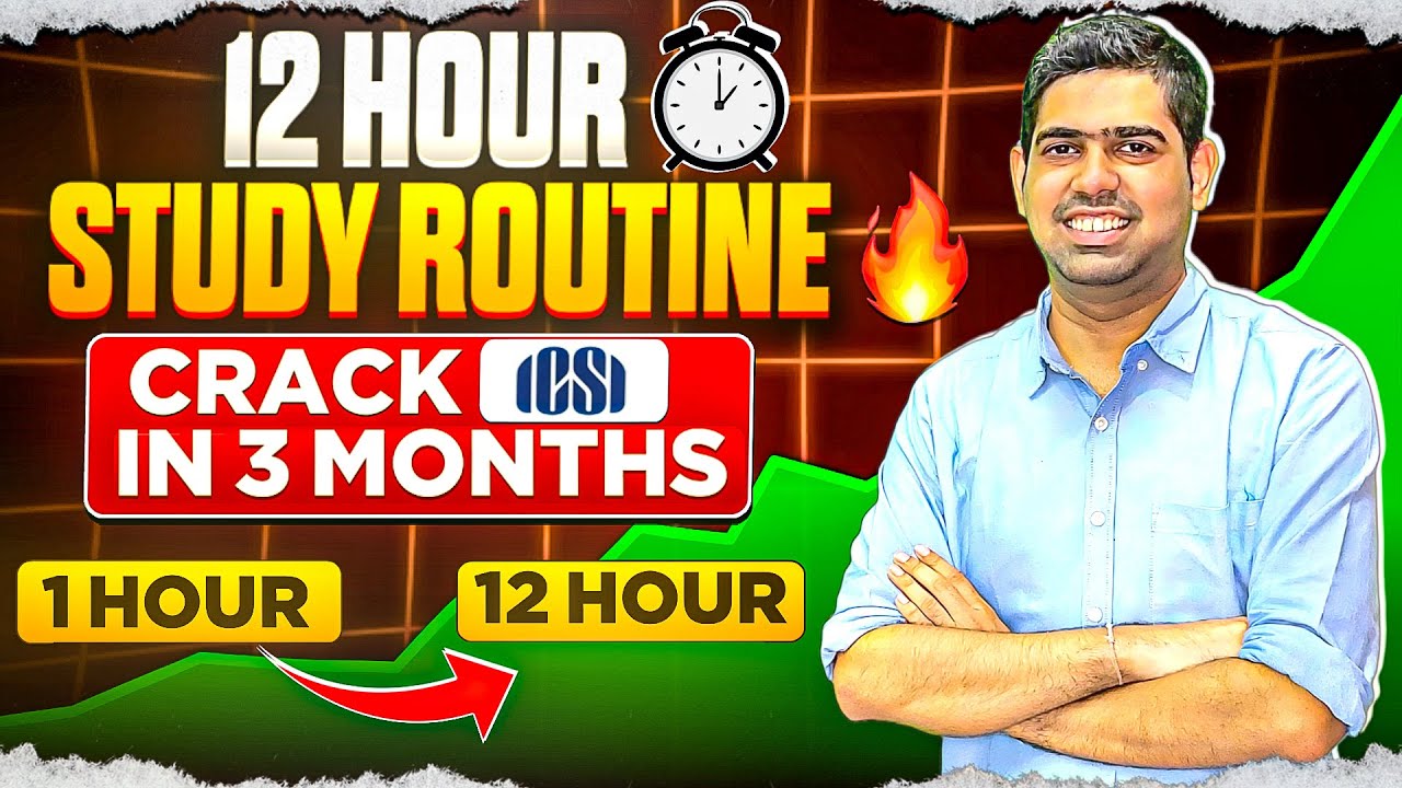 Toppers 12 Hour Study Routine for December 2025 CS Exams| CS Executive ...