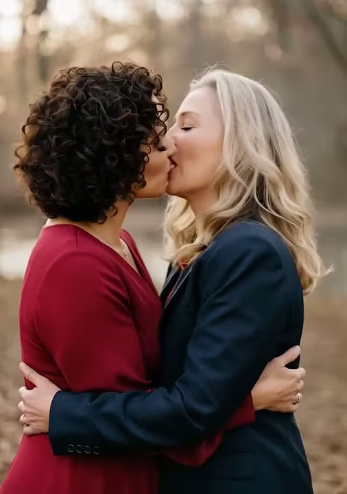 Older Twins In Love Lesbian Kisses | Stylish Romance ...