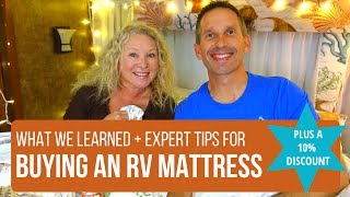 Buying an RV Mattress: What We Learned + Expert Tips + a 10% Discount Code