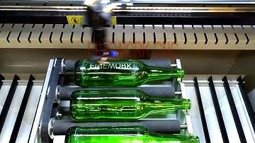 6090 up-down table with rotary five rotary engraving bear bootle