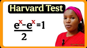 A Harvard University entrance interview test| Exponential math question|solve for x