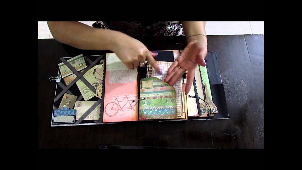 Shabby Chic Paris Junk Journal paper mache